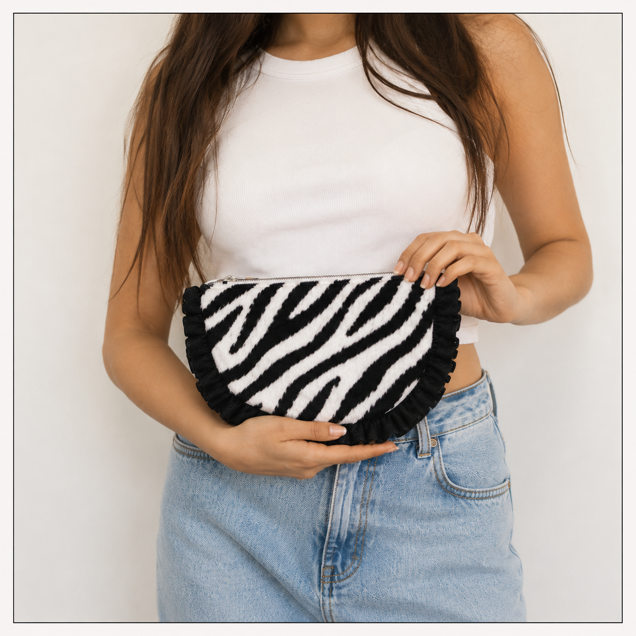 Patrón cartera zebra